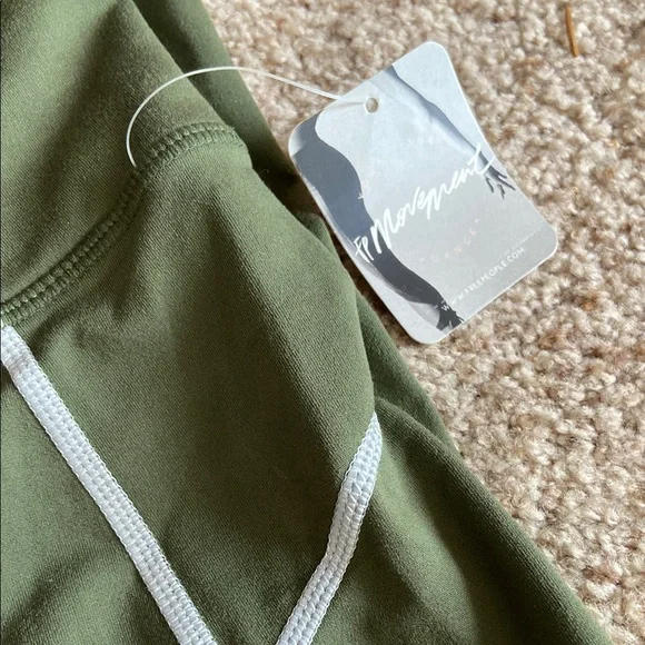 Free People Olive Green High-Waisted Leggings - Picture 6 of 15